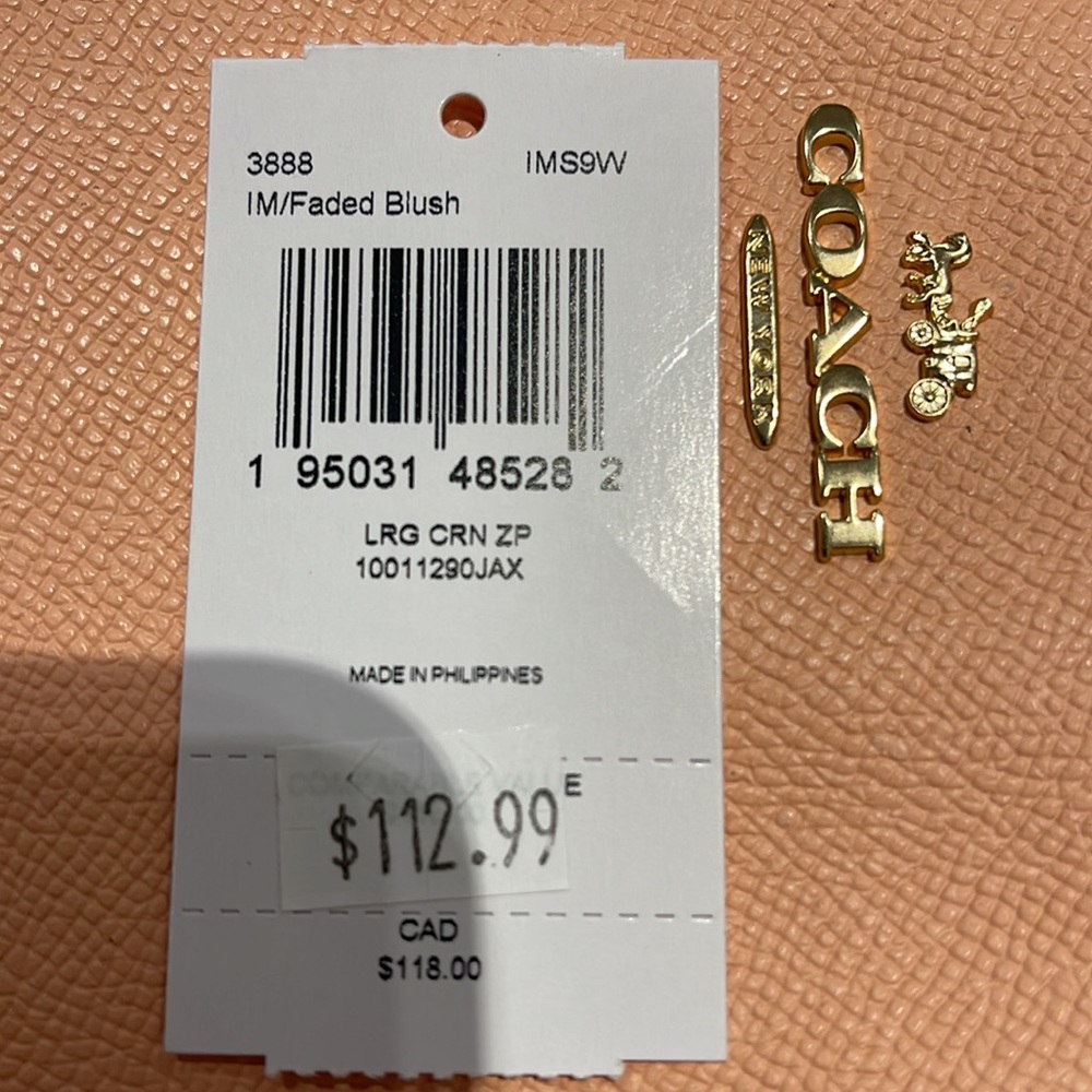 Coach Large Corner Zip Wristlet
IM/Faded Blush - Picture 11 of 16